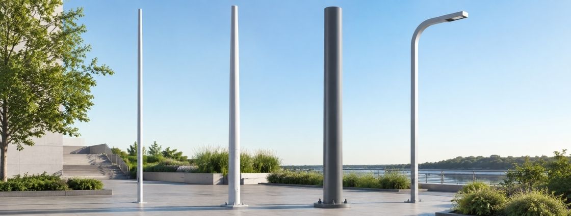 Mástil poste columna o báculo