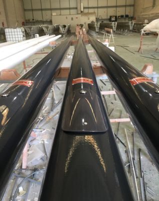 columnas de vidrio para iluminación